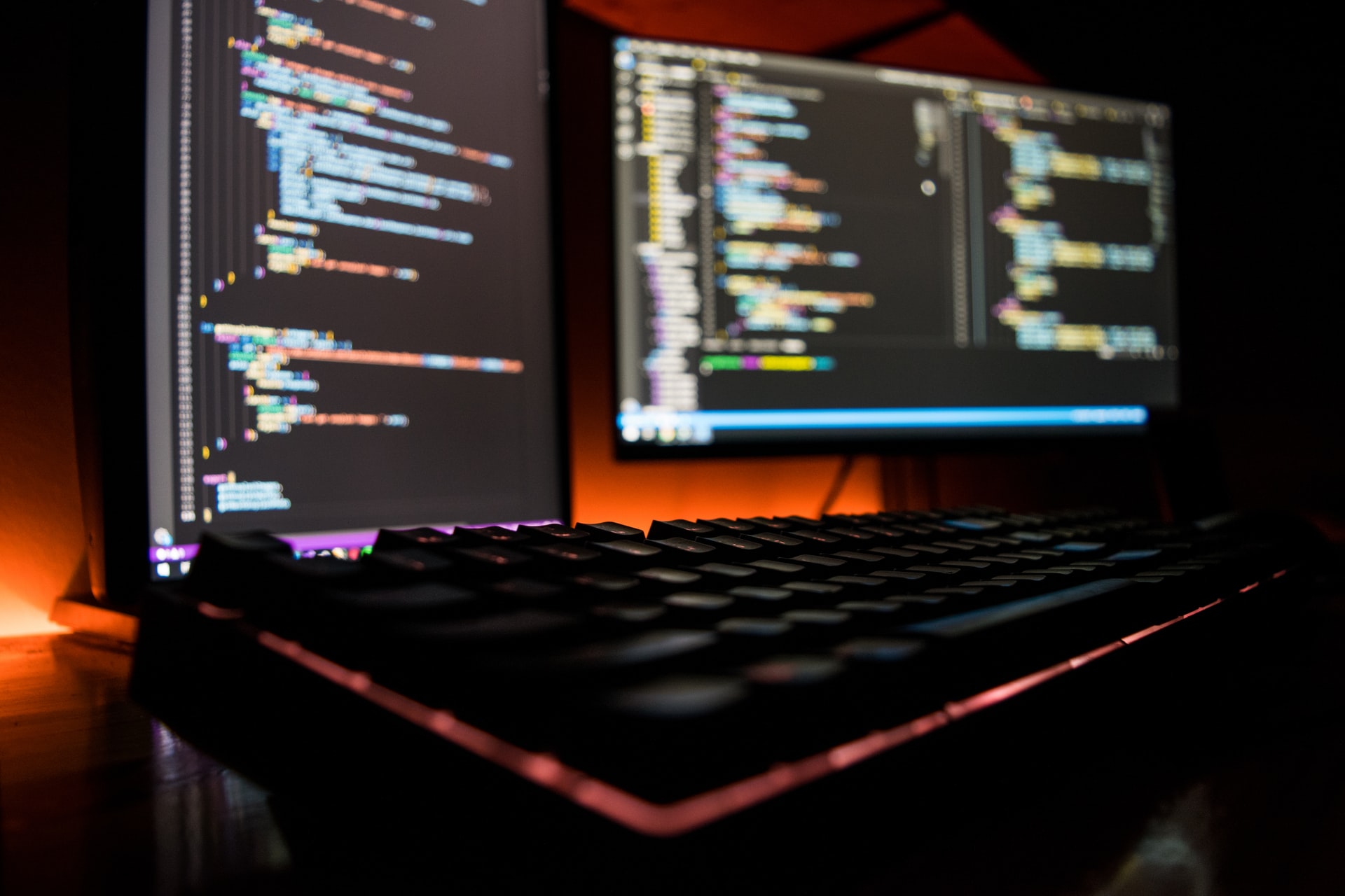 Black computer keyboard